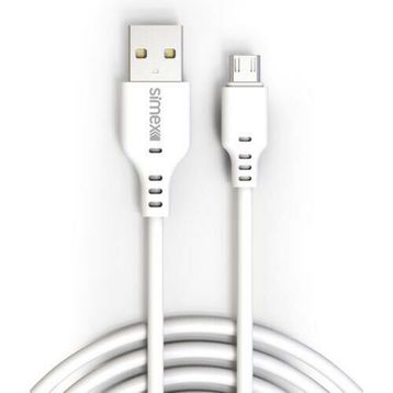 Simex Micro Spk-08 2 mt Longly Beyaz Data Kablosu