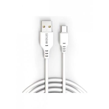 Simex Type C Spk-08 2 mt Longly Beyaz Data Kablosu