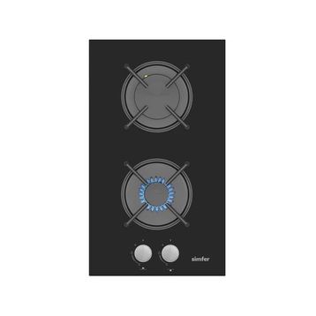 Simfer 3280 Siyah 2G 30 CM Cam Domino Ankastre Ocak