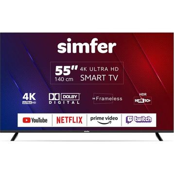 Simfer 55SFSA6B 55 inç 140 Ekran 4K Ultra HD Android LED TV