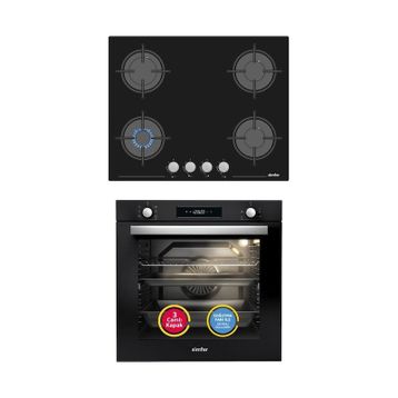 Simfer 7381 - 3653 Siyah 2'li Ankastre Set
