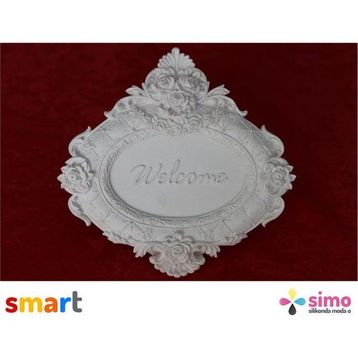 Simo Silikon Kapı Süsü Welcome Sabun ve Kokulu Taş Kalıbı