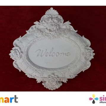 Simo Silikon Kapı Süsü Welcome Sabun ve Kokulu Taş Kalıbı