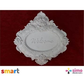 Simo Silikon Kapı Süsü Welcome Sabun ve Kokulu Taş Kalıbı