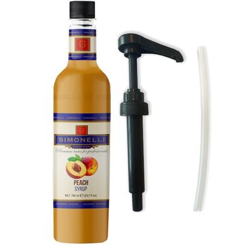Simoenlli 700 ml Şeftali Kahve Şurubu + Pompa