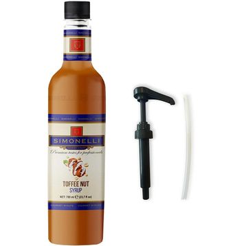 Simonelli 70 cl Toffee Nut Aromalı Kahve Şurubu + Pompa