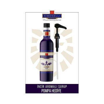 Simonelli 700 ml Lavanta Aromalı Kahve ve Kokteyl Şurubu + Pompa