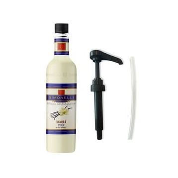 Simonelli Vanilya Aromalı 70 cl Kahve ve Kokteyl Şurubu + Pompa