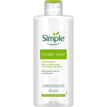 Simple 200 ml Kind to Skin B3+C Vitaminli Micellar Su