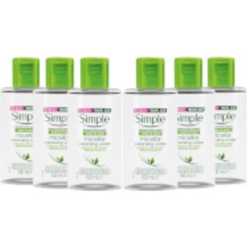 Simple 6x100 ml Micellar Makyaj Temizleme Suyu