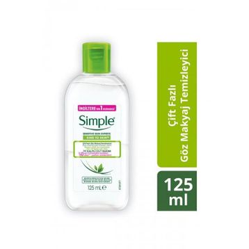 Simple Çift Fazlı 125 ml Göz Makyaj Temizleyicisi