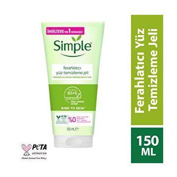 Simple Ferahlatıcı B5+E Vitaminli 150 ml Yüz Temizleme Jeli