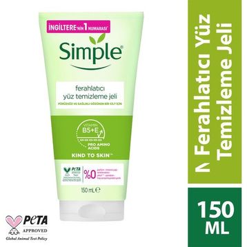 Simple Ferahlatıcı B5+E Vitaminli 150 ml Yüz Temizleme Jeli