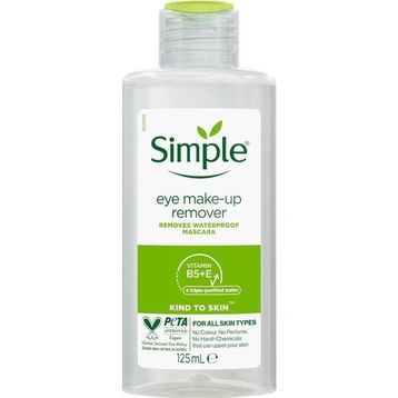 Simple Kind To Skin 125 ml Hasas Göz Makyaj Temizleyici