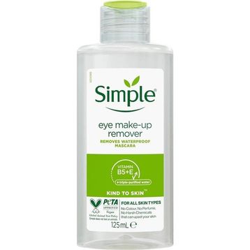 Simple Kind To Skin 3x125 ml Hasas Göz Makyaj Temizleyici