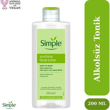 Simple Kind to Skin Yatıştırıcı 200 ml Yüz Tonik