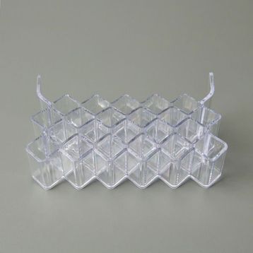 Simple Living 22x8x14 cm Şeffaf 22 Bölmeli Rujluk Organizer