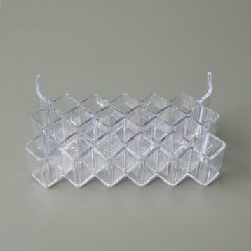 Simple Living 22x8x14 cm Şeffaf 22 Bölmeli Rujluk Organizer