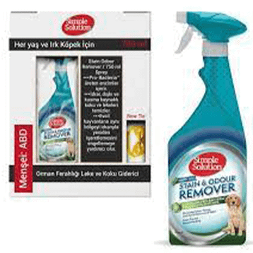 Simple Solution 1000 ml Köpekler İçin Leke Ve Koku Giderici Sprey
