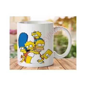 Simpson İki Tarafı Baskılı Kupa