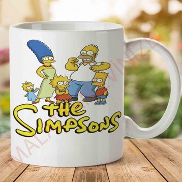 Simpsons Ailesi Baskılı Kupa Bardak