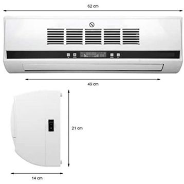 Simtech KM 1718 Duvar Tipi Beyaz Vantilatör