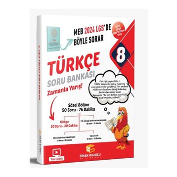 Sinan Kuzucu Yayınları 2024 LGS 8. Sınıf Türkçe Soru Bankası