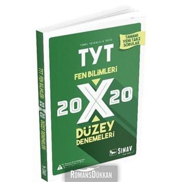 Sınav TYT Fen Bilimleri 20x20 Düzey Denemeleri Sınav Yayınları