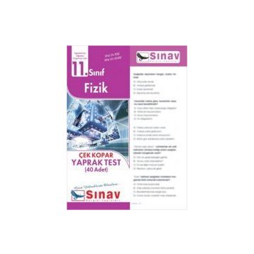 Sınav Yayınları 11. Sınıf Fizik Yaprak Test