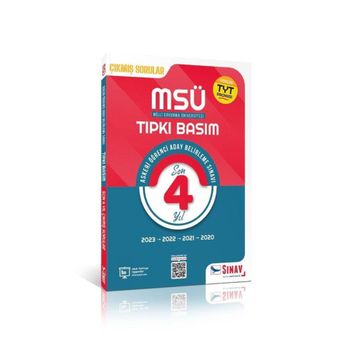 Sınav Yayınları MSÜ Tıpkı Basım Son 4 Yıl Çıkmış Çözümlü Sorular 2020-2023