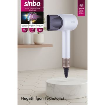 Sinbo SHD-1714 Beyaz 1600 W Saç Kurutma Makinesi