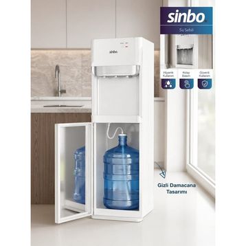 Sinbo SWD-6204 Gizli Damacanalı Beyaz Su Sebili