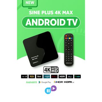 Sine Plus Max 16 GB 4K Android Tv Box