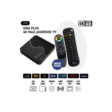 Sine Plus Max 16 GB 4K Android Tv Box