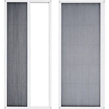 Sineklikstore Akordiyon 100x220 cm Çelik Vizon Pileli Kapı Sinekliği