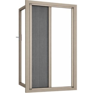 Sineklikstore Akordiyon Pileli Alüminyum 70x140 cm Vizon Pencere Sinekliği
