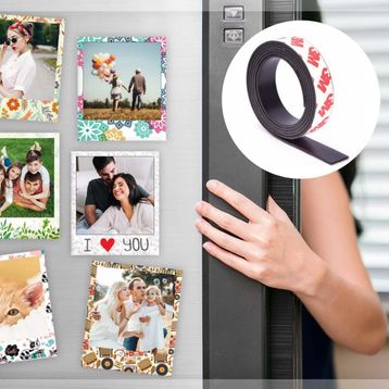 Sinerjim Siyah 2x1 m Kes Kullan Güçlü Sağlam Rulo Çıkarılması Kolay Yapışkanlı Şerit Mıknatıs Magnet