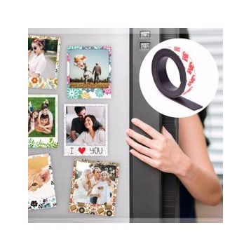 Sinerjim Siyah 2x1 m Kes Kullan Güçlü Sağlam Rulo Çıkarılması Kolay Yapışkanlı Şerit Mıknatıs Magnet