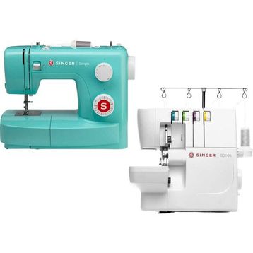 Singer 3223G Dikiş Makinesi ve Singer S0105 Overlok Makinesi