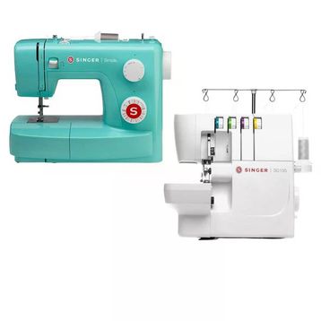 Singer 3223G Dikiş Makinesi ve Singer S0105 Overlok Makinesi