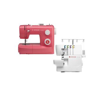 Singer 3223R Dikiş Makinesi ve Singer S0105 Overlok Makinesi