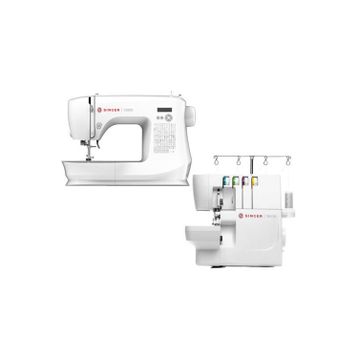 Singer C5605 Elektronik Dikiş Makinesi ve Singer S0105 Overlok Makinesi