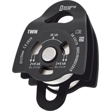 Singingrock Pulley Twın Roll İkili Siyah Makara