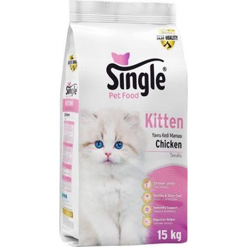 Single 15 KG Tavuklu Yavru Kedi Maması