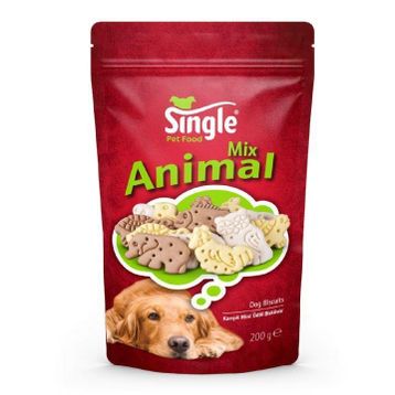 Single 200 gr Animal Mix Ödül Bisküvisi