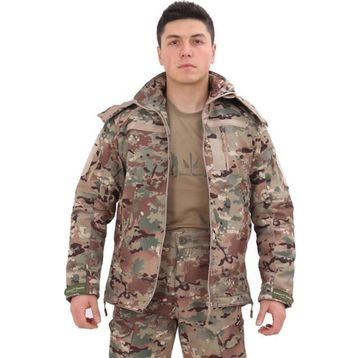 Single Sword Siyah Askeri Tactical Softshell İçi Polarlı Mont