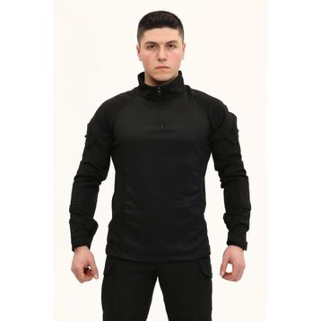 Single Sword Siyah Taktik Combat Operasyon Tşörtü