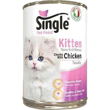 Single Tavuklu 415 gr Kedi Konservesi