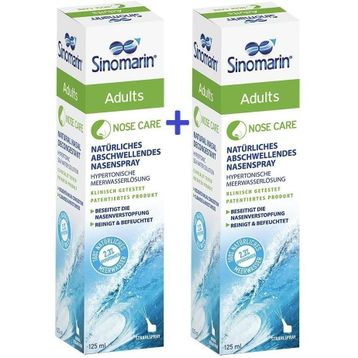 Sinomarin Adults 2x125 ml Yetişkinler için Hipertonik Deniz Suyu