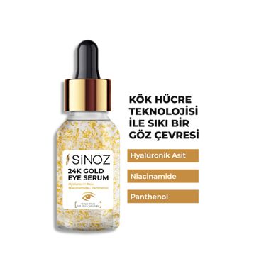 Sinoz 10 ml 24K Altın Göz Çevresi Bakım Serumu